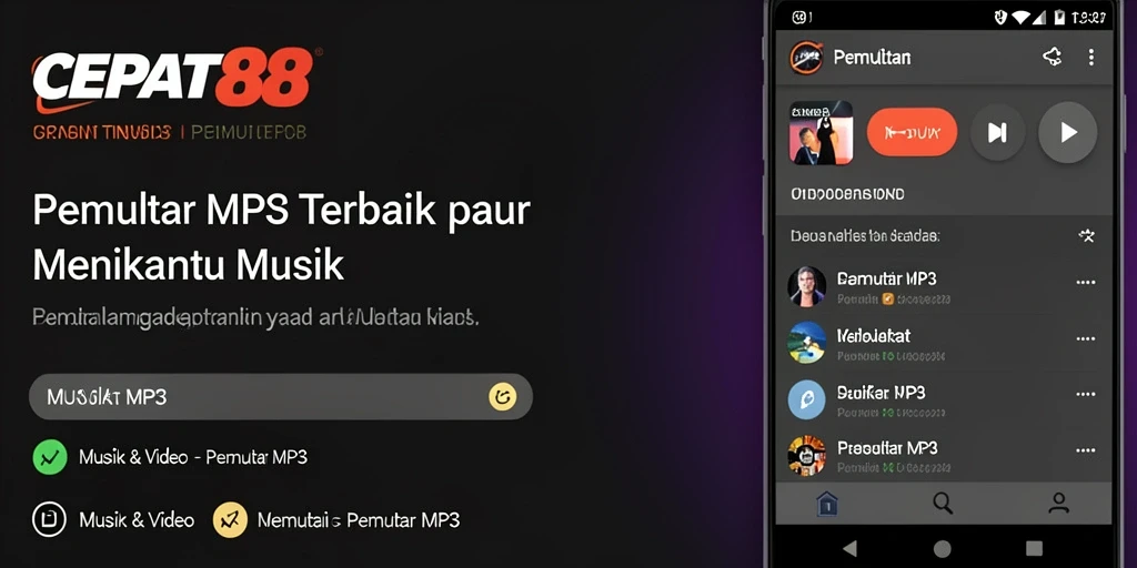 Tampilan antarmuka CEPAT88 yang sederhana dan menarik.