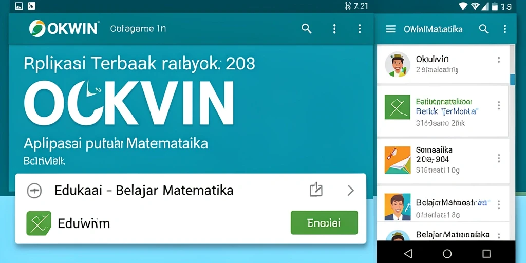 Antarmuka menarik dan intuitif untuk belajar matematika.