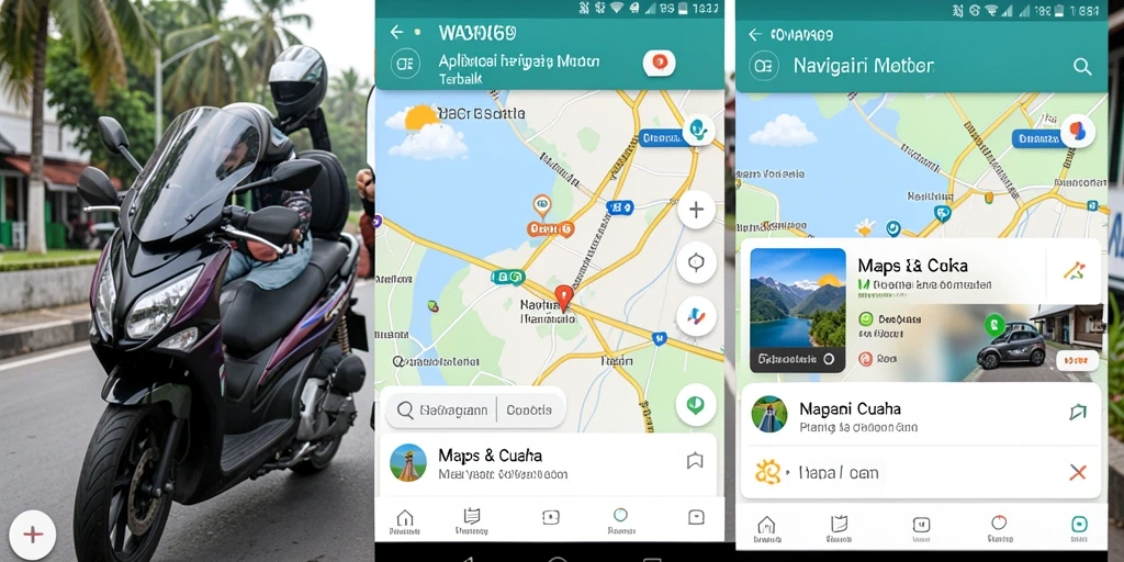 Antarmuka WA369 menampilkan peta dan informasi cuaca dengan jelas.