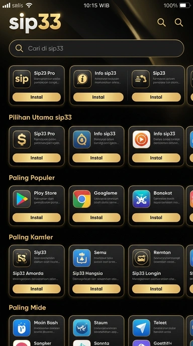 sip33 | Halaman Indeks Aplikasi Populer dan Kanal Uji