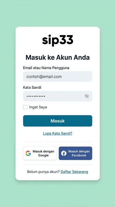Masuk Akun sip33 dengan Mudah dan Cepat